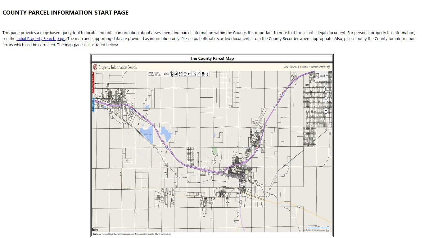 Parcel Information Home Page - Navajo County, Arizona